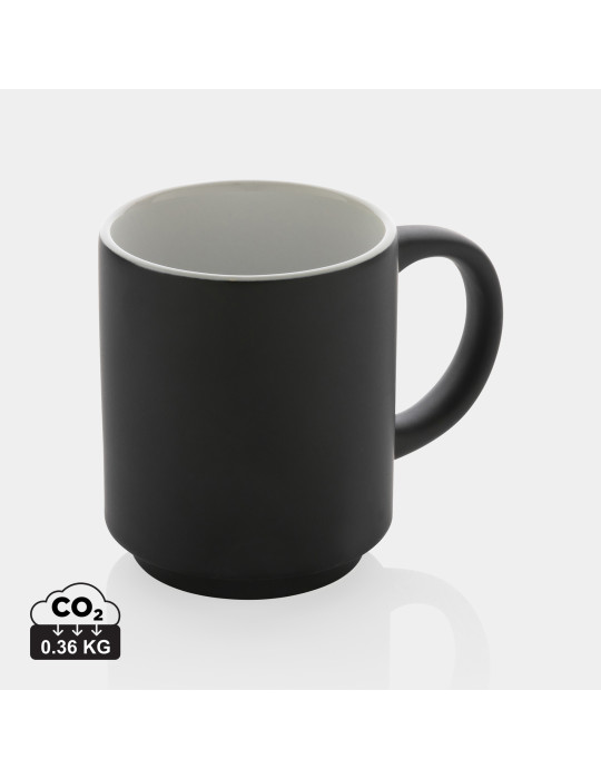 Mug empilable en céramique 180 ml personnalisable