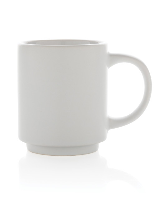 Mug empilable en céramique 180 ml personnalisable