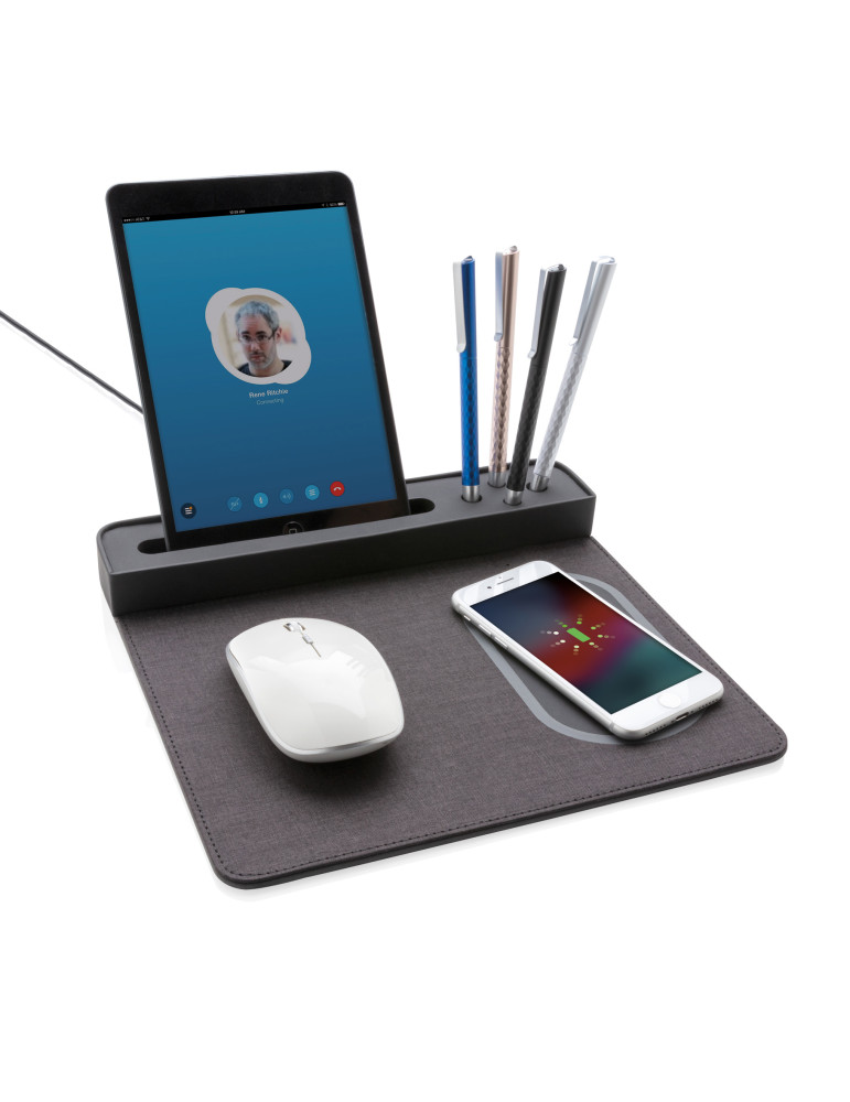 Tapis de souris Air avec chargeur à induction 5W personnalisable