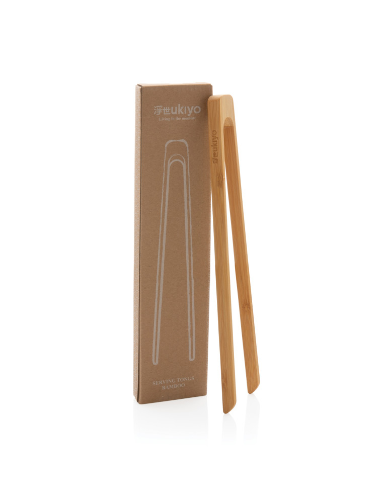 Pince de service en bambou Ukiyo personnalisable