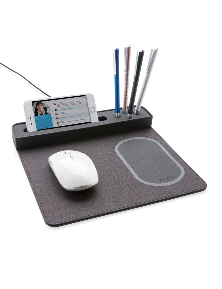 Tapis de souris Air avec chargeur à induction 5W personnalisable