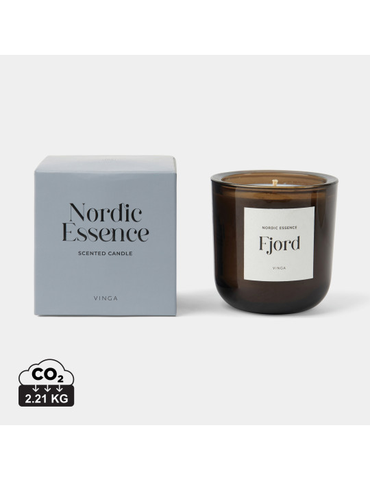 Grande bougie parfumée Vinga Nordic 230 g soja publicitaire