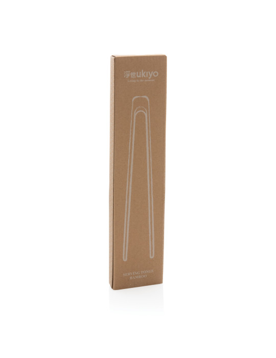 Pince de service en bambou Ukiyo personnalisable