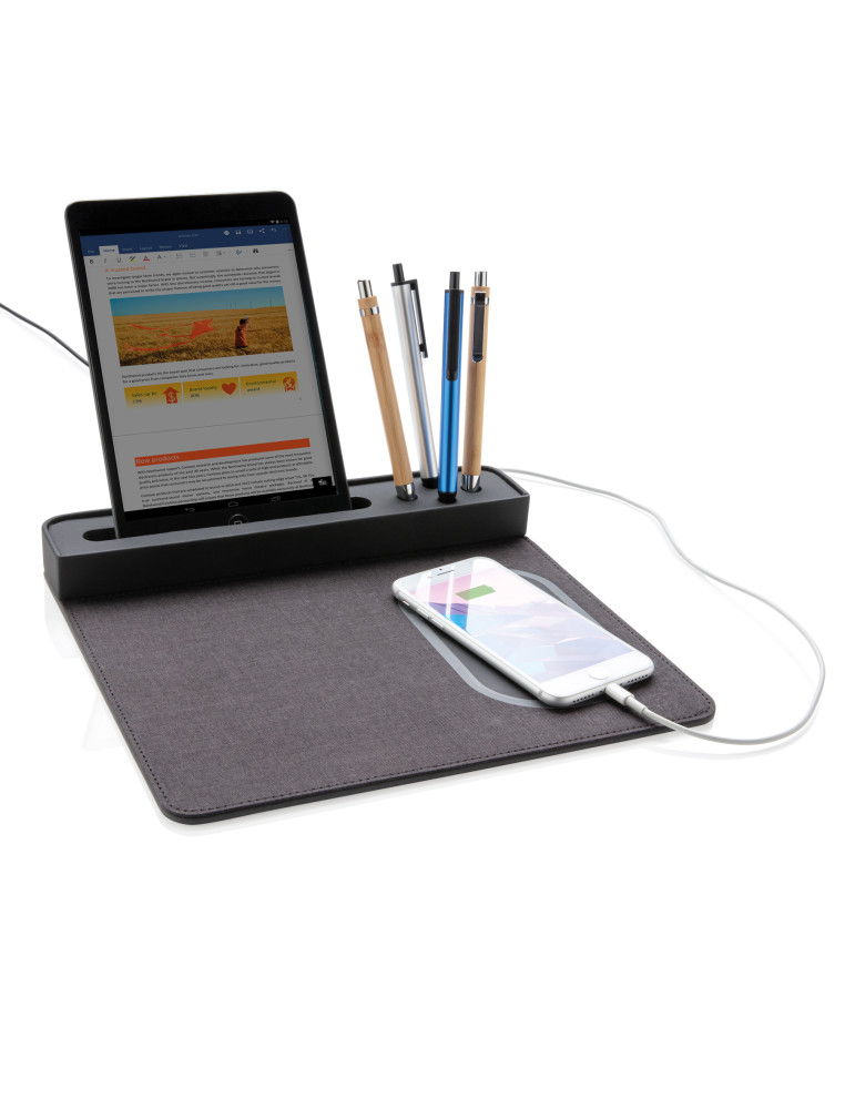 Tapis de souris Air avec chargeur à induction 5W personnalisable