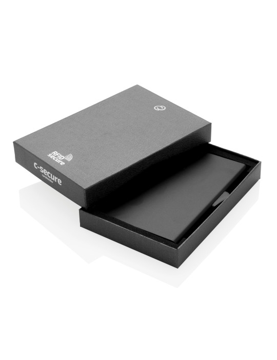 Porte-cartes aluminium C-Secure RFID personnalisable