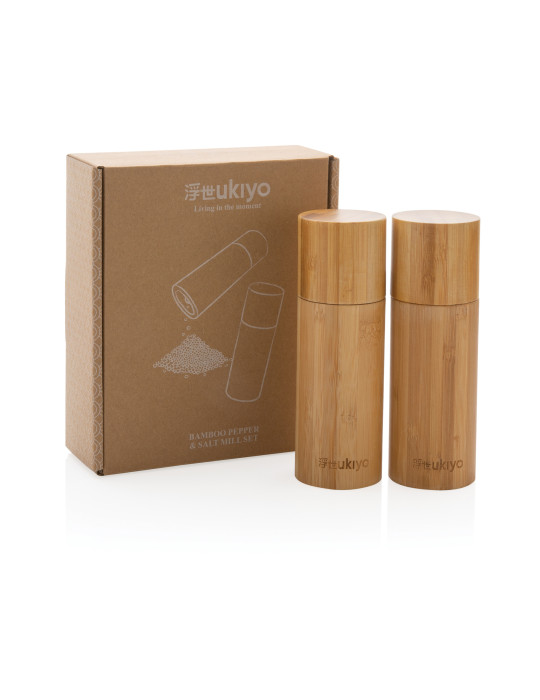 Set poivre et sel en bambou Ukiyo personnalisable