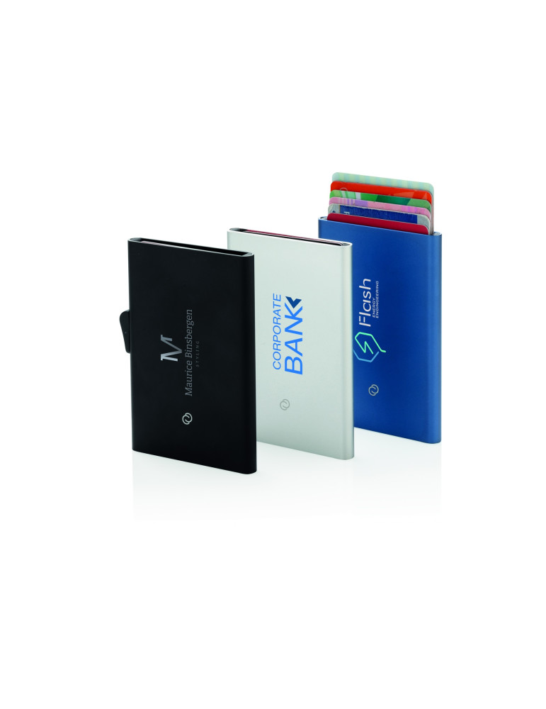 Porte-cartes aluminium C-Secure RFID personnalisable