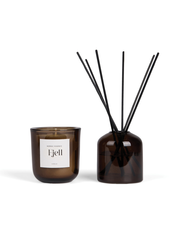 Coffret d’ambiance Vinga Nordic bougie et diffuseur personnalisable