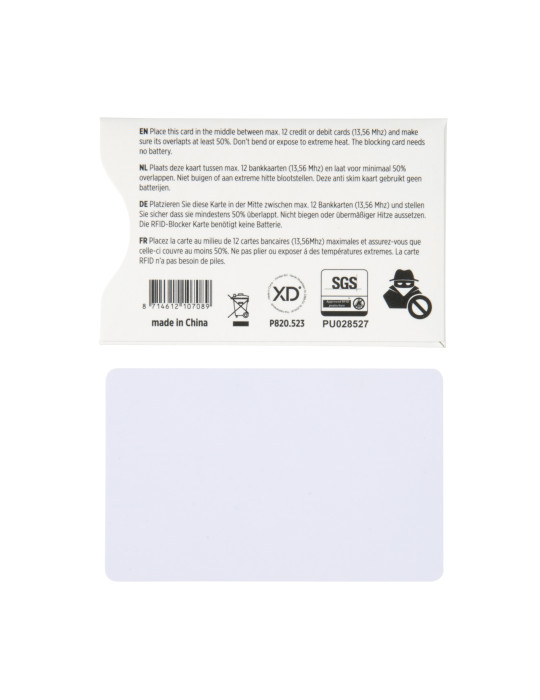 Carte bouclier RFID sans batterie personnalisable