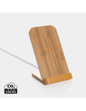 Support téléphone à induction 5W en bambou personnalisable