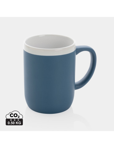 Mug céramique 300 ml à rebord blanc personnalisable