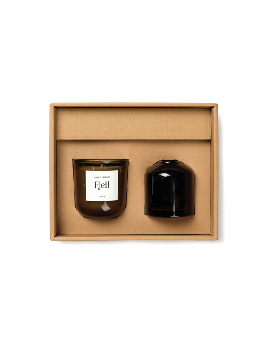 Coffret d’ambiance Vinga Nordic bougie et diffuseur personnalisable