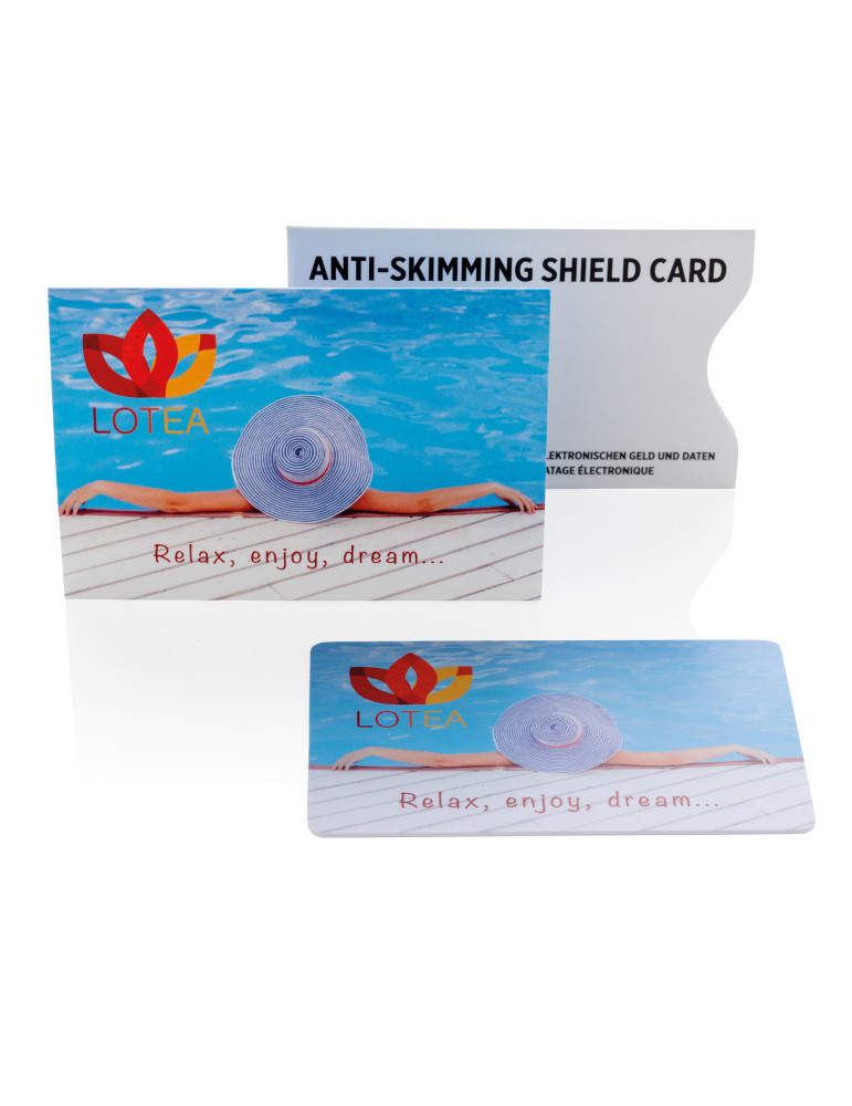 Carte bouclier RFID sans batterie personnalisable