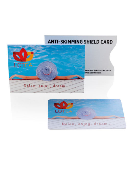 Carte bouclier RFID sans batterie personnalisable