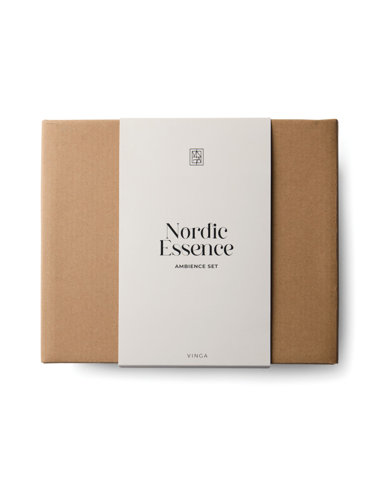 Coffret d’ambiance Vinga Nordic bougie et diffuseur personnalisable