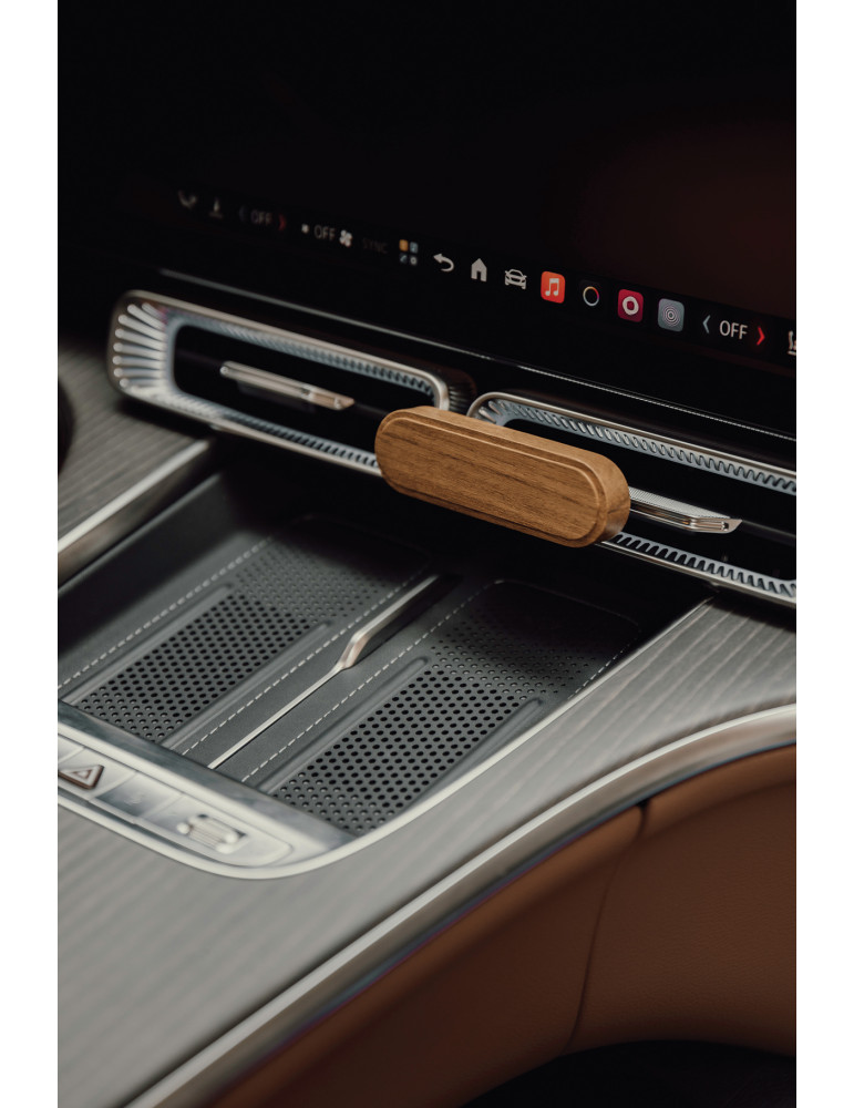 Parfum de voiture Vinga Nordic support acacia FSC personnalisable