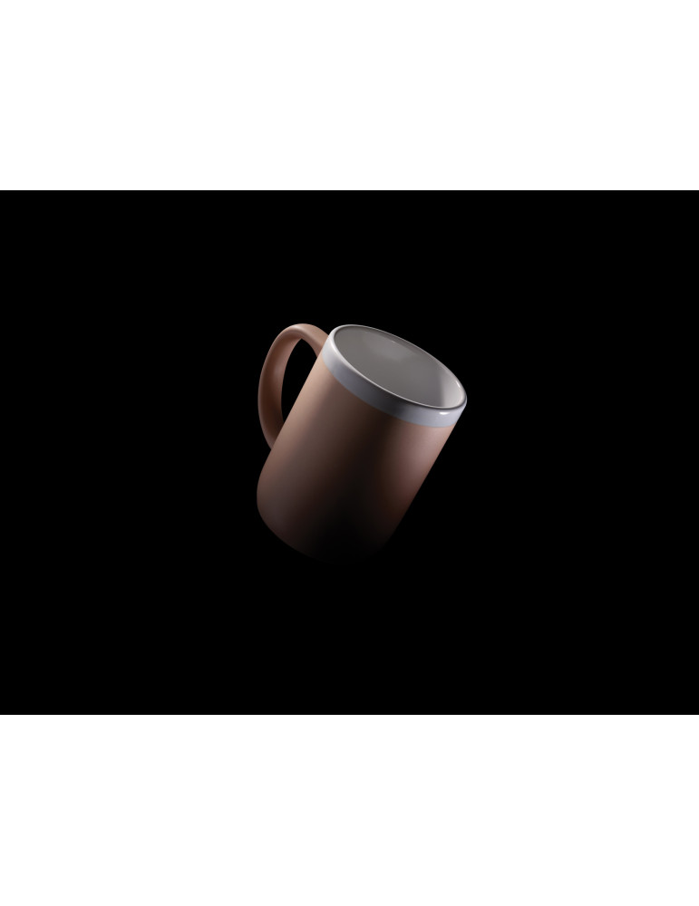 Mug céramique 300 ml à rebord blanc personnalisable