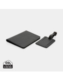 Set voyage Swiss Peak porte-passeport et étiquette personnalisable