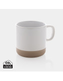 Mug en céramique émaillée à base naturelle personnalisable