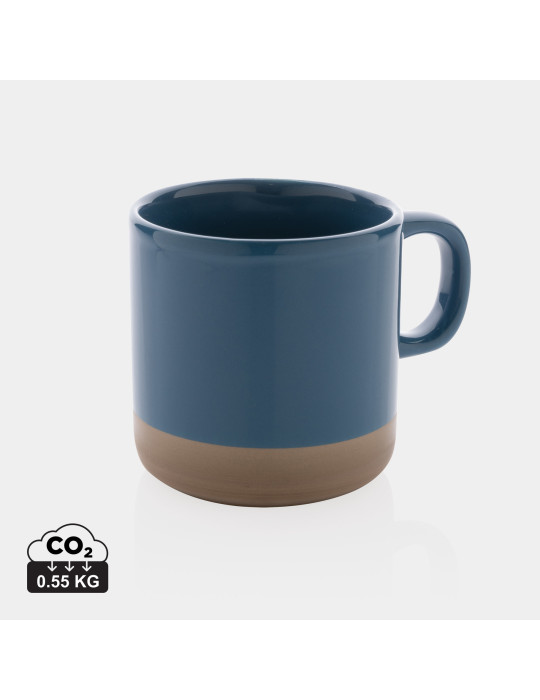 Mug en céramique émaillée à base naturelle personnalisable
