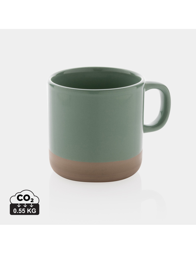 Mug en céramique émaillée à base naturelle personnalisable