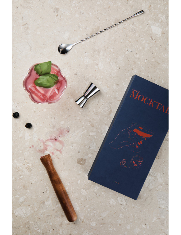 Coffret Vinga Histoire du mocktail en boîte-livre personnalisable