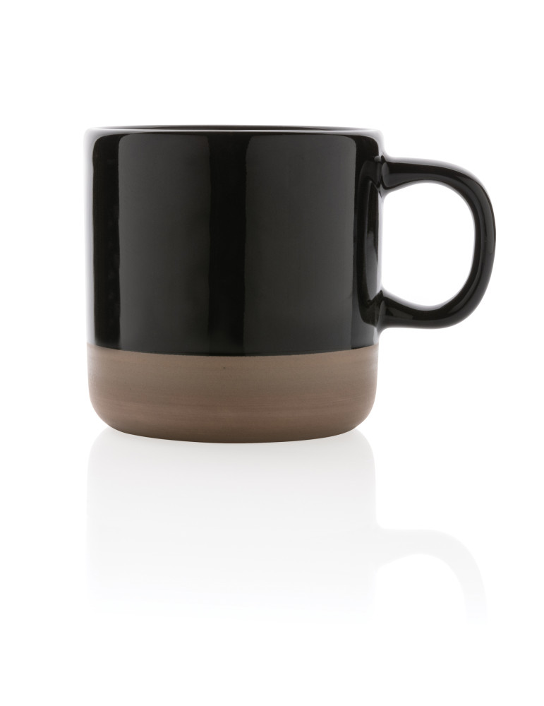 Mug en céramique émaillée à base naturelle personnalisable