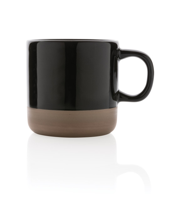 Mug en céramique émaillée à base naturelle personnalisable