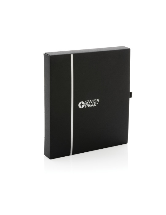 Set voyage Swiss Peak porte-passeport et étiquette personnalisable