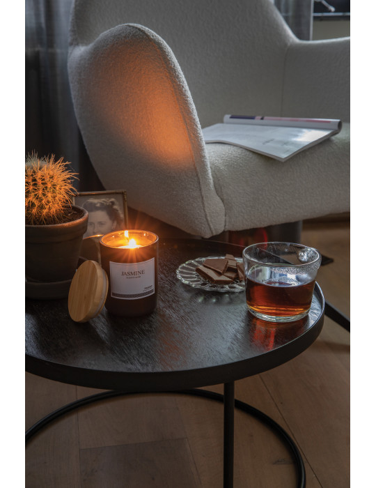Bougie parfumée avec couvercle en bambou Ukiyo personnalisable