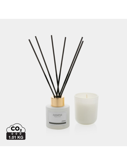 Coffret Ukiyo bougie et diffuseur jasmin publicitaire