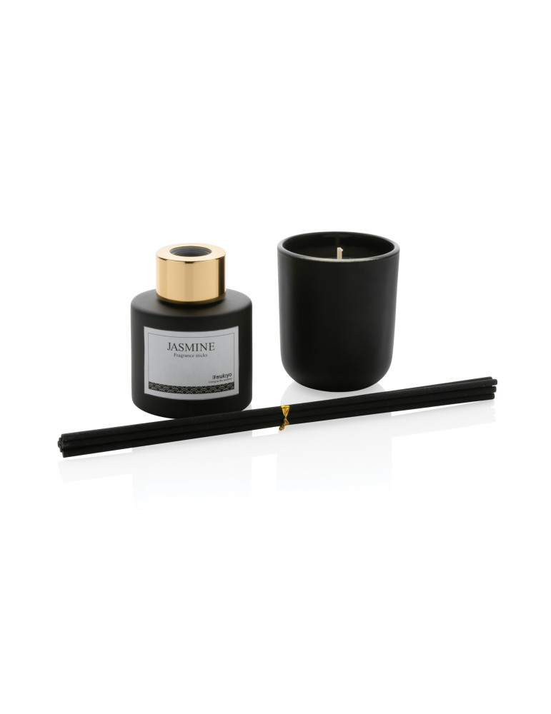 Coffret Ukiyo bougie et diffuseur jasmin publicitaire