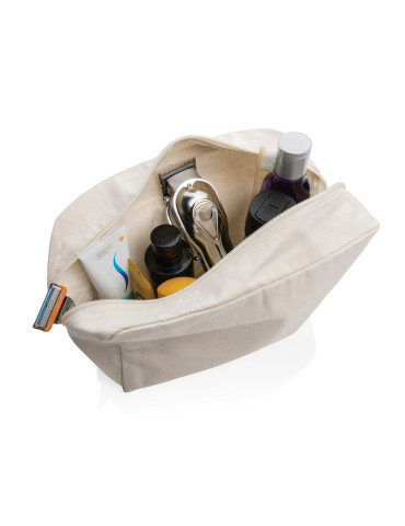 Trousse toilette AWARE toile recyclée non teinte personnalisable 2