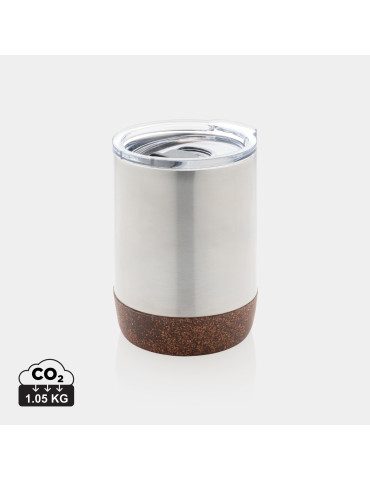 Tasse inox recyclé RCS et liège 180 ml personnalisable