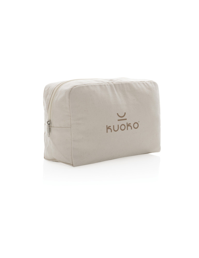 Trousse toilette AWARE toile recyclée non teinte personnalisable