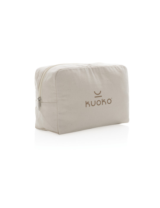 Trousse toilette AWARE toile recyclée non teinte personnalisable