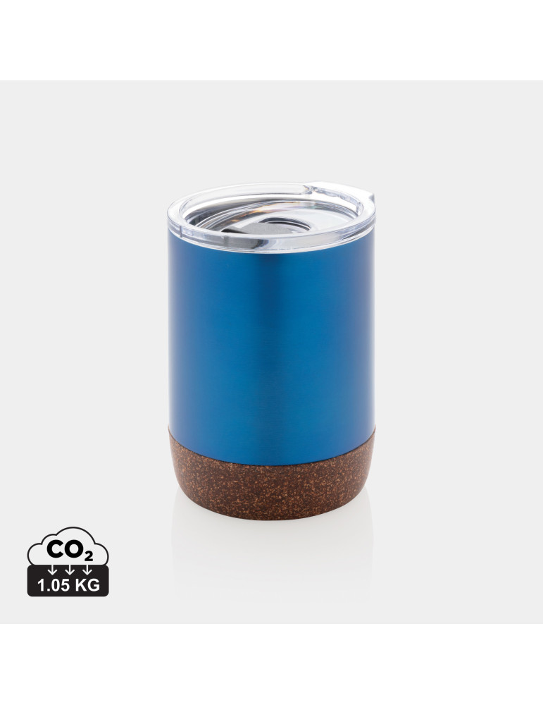 Tasse inox recyclé RCS et liège 180 ml personnalisable