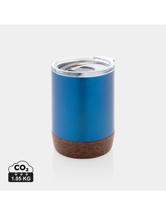 Tasse inox recyclé RCS et liège 180 ml personnalisable
