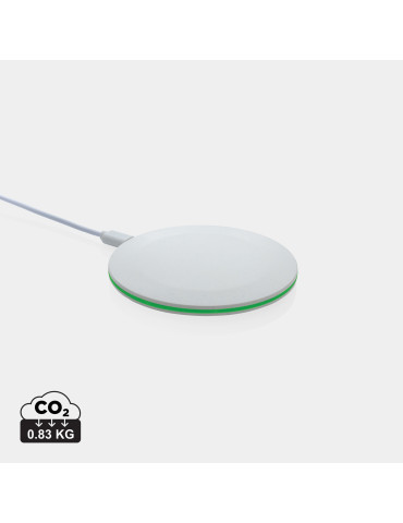 Chargeur rapide sans fil 15W en plastique recyclé RCS personnalisable