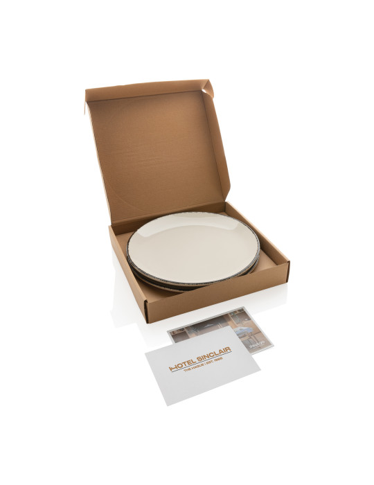 Ensemble de 2 assiettes 28cm Ukiyo personnalisable