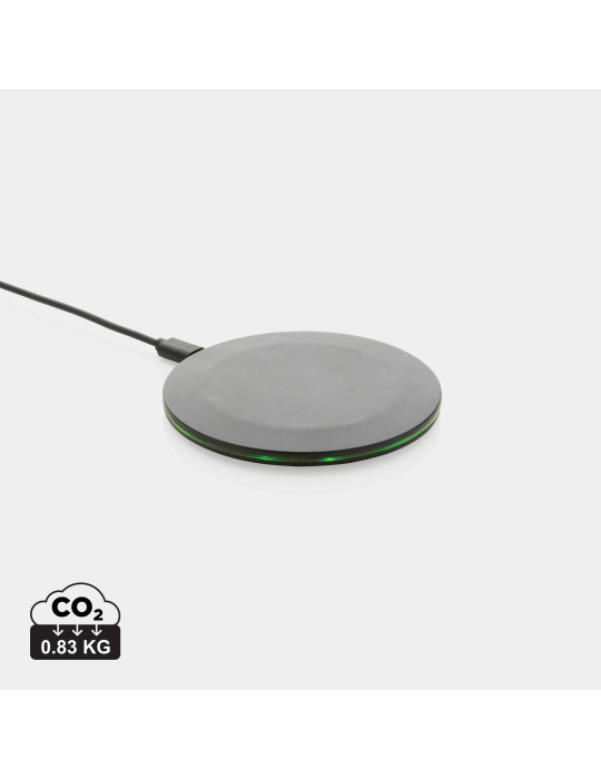 Chargeur rapide sans fil 15W en plastique recyclé RCS personnalisable