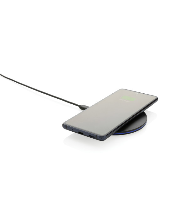 Chargeur rapide sans fil 15W en plastique recyclé RCS personnalisable