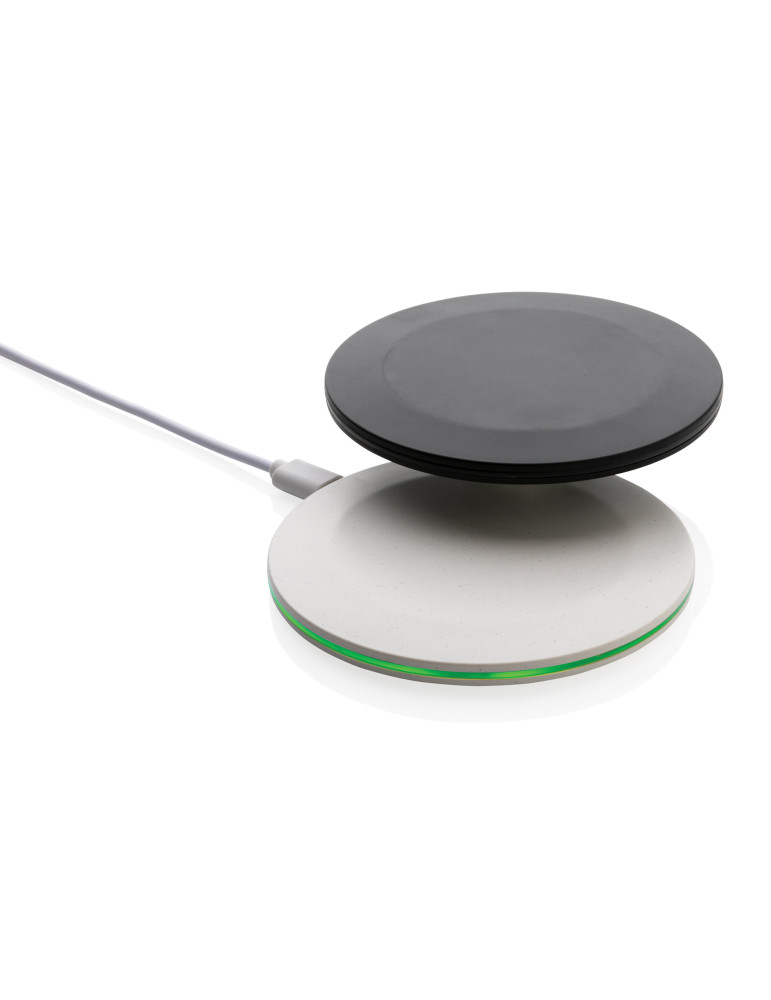Chargeur rapide sans fil 15W en plastique recyclé RCS personnalisable