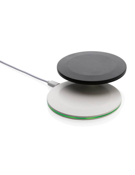 Chargeur rapide sans fil 15W en plastique recyclé RCS personnalisable