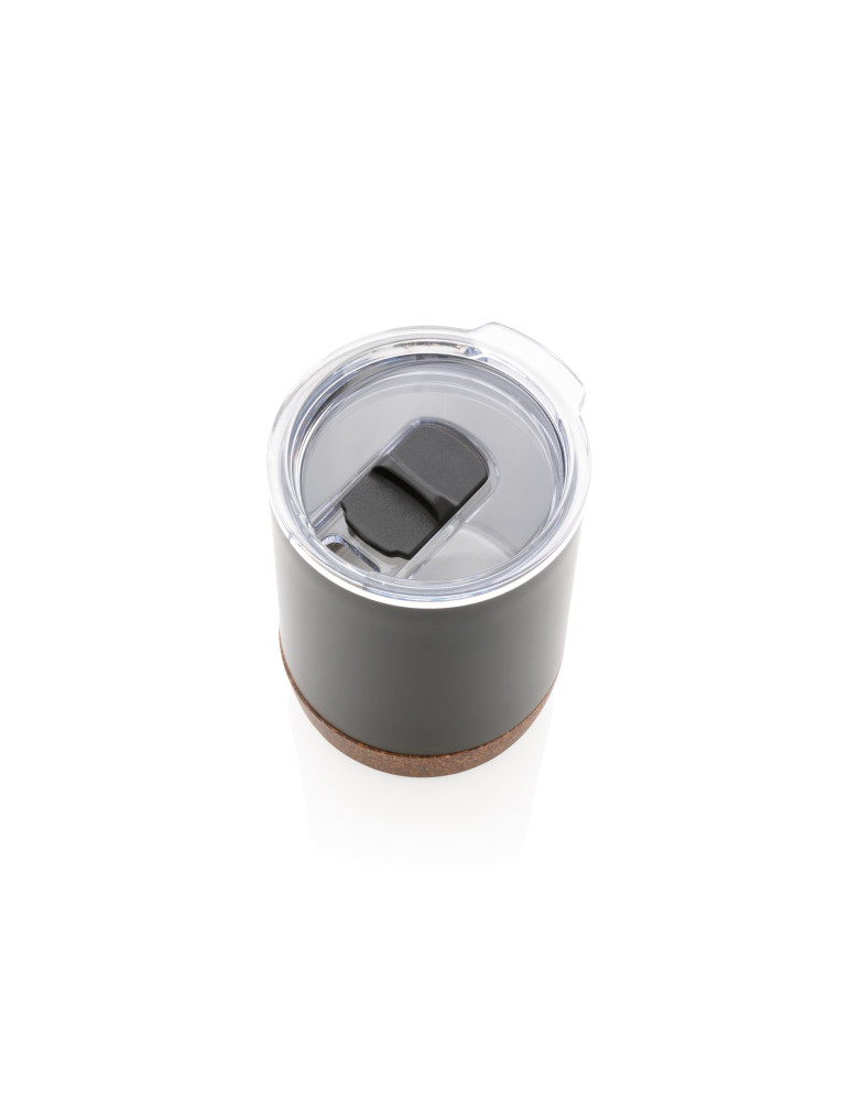 Tasse inox recyclé RCS et liège 180 ml personnalisable