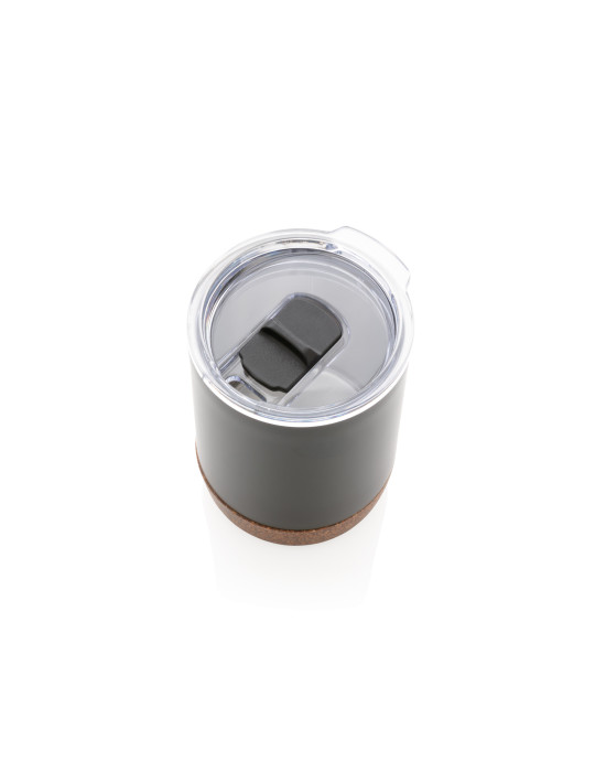 Tasse inox recyclé RCS et liège 180 ml personnalisable