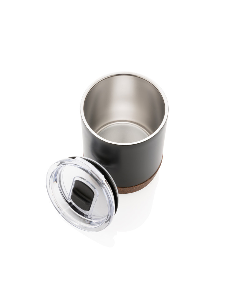 Tasse inox recyclé RCS et liège 180 ml personnalisable