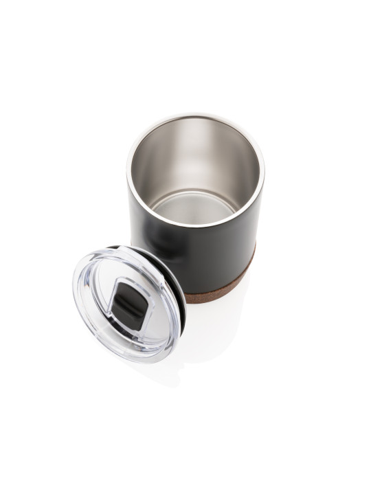 Tasse inox recyclé RCS et liège 180 ml personnalisable