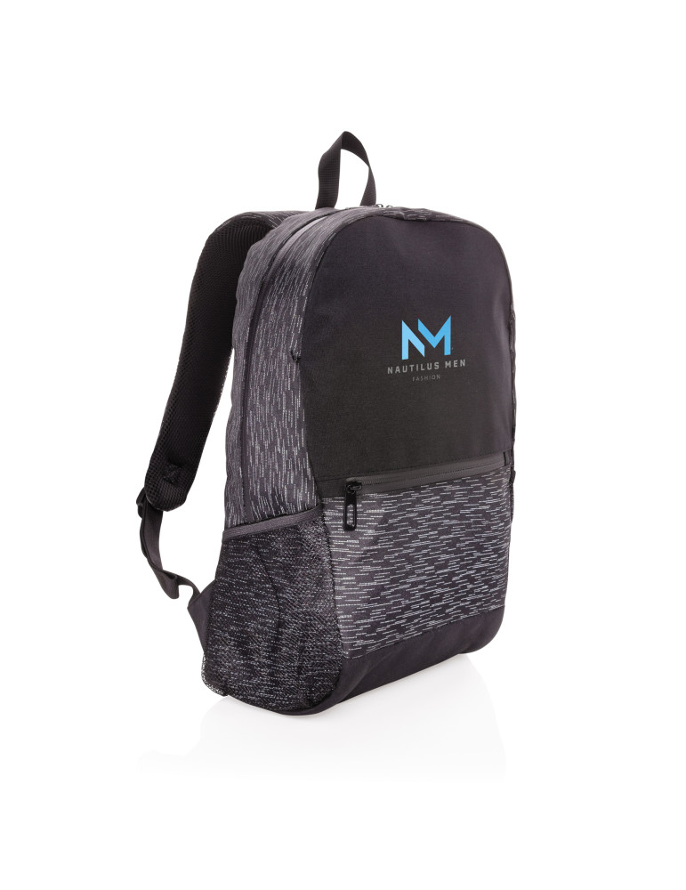 Sac à dos réfléchissant rPET ordinateur 15,6 pouces personnalisable