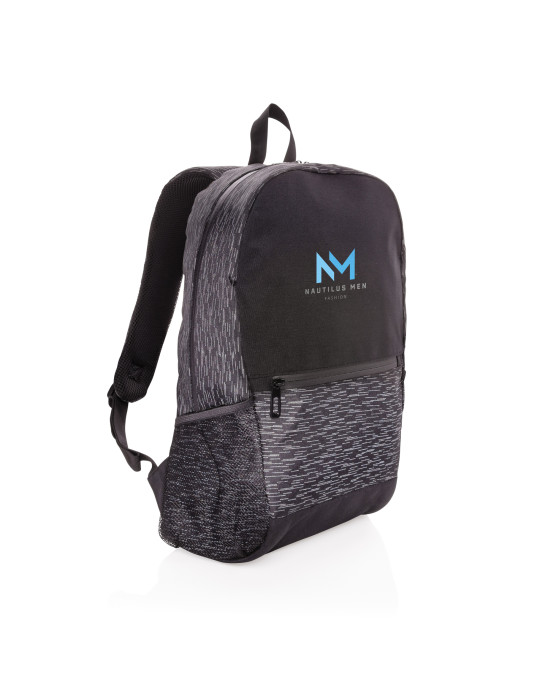 Sac à dos réfléchissant rPET ordinateur 15,6 pouces personnalisable